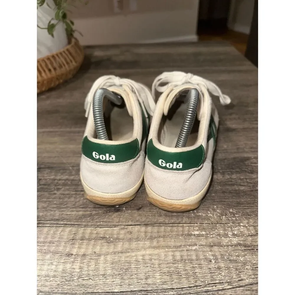 GOLA Badminton Sneaker in Off White & Green Men’s  Size 9